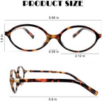Vintage 90s Oval Blue Light Blocking Glasses - Unisex Retro Oval Frame Eyewear for Women & Men, Zero Power Blue Light Glasses for Computer & Screen Use