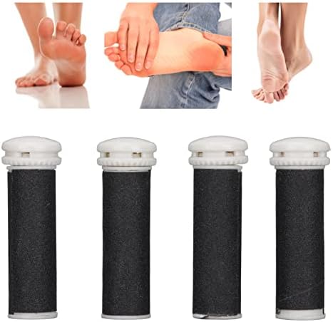 Yosoo Health Gear 4pcs Refill Rollers for Callus Remover, Electric Foot File Grinder Replacement Head Grinding Tool for Feet Pedicure