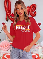 Valentines Couples Matching Shirts Love Heart Graphic T-Shirt Valentine Tee Tops for Husband Wife