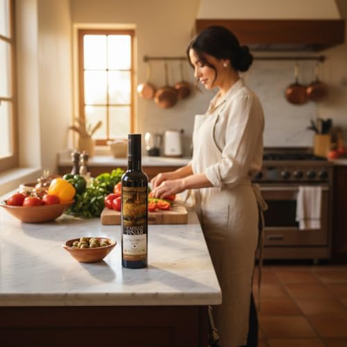 Castillo de Pinar First Cold Pressed Extra Virgin Olive Oil Picual Single-Variety 500ml Less Than 02% Acidity, Gluten Free Non GMO