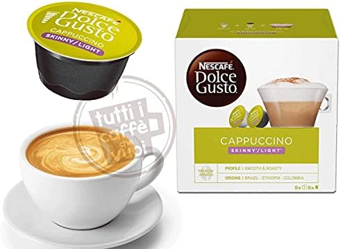 NESCAFÉ Dolce Gusto Coffee Capsules - SKINNY CAPPUCCINO, 16 Single-Serve Pods