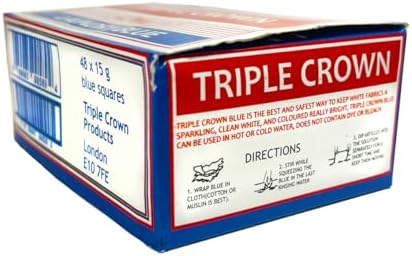 Triple Crown Laundry Blue Squares Whitener (Box of 48 Tablets/Squares)