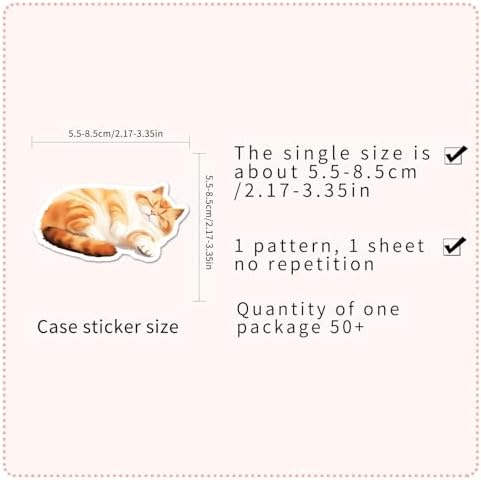 Creative 50 Pcs Unique Sleep Stickers, Vinyl Waterproof Stickers, 1.96-3.15 Inches Cute Sleep-Themed Decals for Kids, Teens, Adults, Boys & Girls, Perfect for Water Bottles, Laptops, Scrapbooks(Sleep)