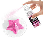 Pink Edible Glitter Spray - 15g Food Grade Pink Luster Dust Shimmer Powder Spray for Cakes, Cookies, Chocolate, Strawberries, Drinks & Cocktails