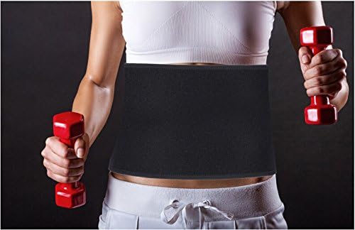 PURFUN Men Women Extra-Wide Compression Waist Trimmer Belt Lower Back Brace Lumbar Support Breathable Neoprene Exercise Wrap