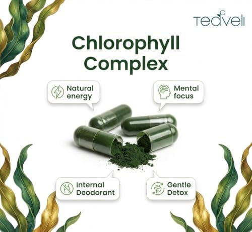 Spirulina and Chlorella Capsules – Chlorophyll Pills & Blue Green Algae to Support Powerful Detox, Energy & A Healthy Immune System– 3X More Chlorella Spirulina Powder/Serving – 90 Ct