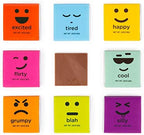 Chocolate Squares Bars, Gourmet Chocolate Tabs Gift, Moodibars by Astor Chocolate,18 Mood Squares Variety Pack, Assorted Premium Milk & Dark Emoji Candy Bars