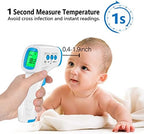 Digital Thermometer for Adults and Kids, No Touch Forehead Thermometer for Baby, 2 in 1 Body Surface Mode Infrared Thermometer with Fever Alarm and Instant Accuracy Readings