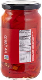 Gefen Roasted Red Pepper Strips, 16 oz (2 Pack) | Roasted Peppers in Brine | Kosher (including Passover)