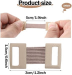 100 Pcs Stretchable Ace Bandage Clips, Elastic Bandage Clips, Reusable Bandage Wrap Clips, Stretch Metal Clasps for Fixing Various Bandages and Gauze (Skin Color)