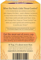 Yogi Tea Organic Throat Comfort Tea, 16 ct
