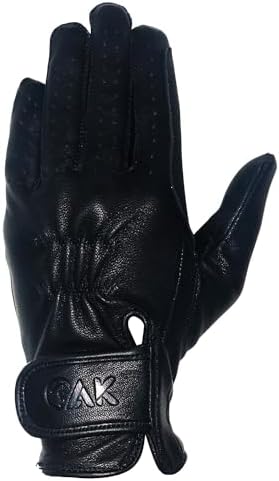 AK Classic Full Grain Leather Horse Riding Gloves – Soft Touch Equestrian Gloves for Men & Women – Durable Grip, Breathable, Premium Riding Gear AKRS-8045