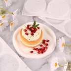 HUAKENER 3 Pcs Silicone Muffin Top Pans for Baking, 4 Inch Non-Stick Round Baking Molds for Mini Cake, Muffin Top, Dessert, Hamburger, Sandwiches Making
