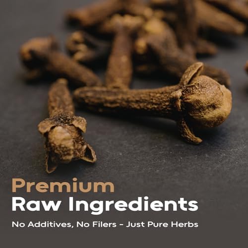FullChea - Clove Tea, 40 Teabags - Premium Dried Clove Buds - Natural Herbal Tea With Warming & Aromatic Flavor - Non-GMO - Caffeine-Free - Support Digestive Health