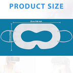 200 Pcs Disposable VR Face Mask Breathable Cover for VR Nonwoven Fabric Sanitary Eye Mask, Eye Cover Pad(White)