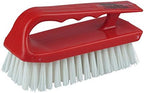 Weiler 44395 6" Block Size, Iron Style Plastic Block, White Polypropylene Fill, Hand Scrub Brush