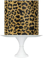 Black and Gold Leopard Print Cake Topper, 8x10 inch Edible Icing Sheet