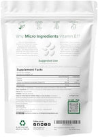 Micro Ingredients Vitamin B1 Thiamine 500mg with Benfotiamine & MCT Oil, 240 Softgels | Highly Bioavailable Thiamine Supplement for Energy & Nervous System Support* | Non-GMO, Soy Free