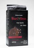 BARISTINO Ground Coffee - Intense Aroma - Italian Espresso Ground with Rich Crema & Smooth Chocolate Finish - Strong Gourmet Coffee .55 lb (8.8 oz 250g)