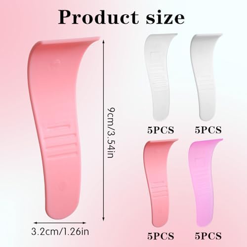 20 Pcs Hair Removal Spatulas Sticks Portable Hair Wax Cleansing Spatulas Sticks Plastic Non-Stick Wax Removal Applicator Depilatory Creams & Mask Scraper Reusable for Women Men