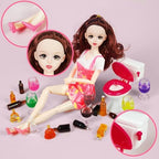Mini Wine Bottles Cake Toppers With 12 Mini Wine Bottles 5 Mini Wine Glasses 1 Toilet 1 Beauty Doll for Celebrating Birthday Party (Brown)