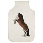 Azeeda 'Rearing Shire Horse' Hot Water Bottle Cover (HW00019808)