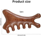 4-in-1 Wooden Scalp Massager Comb, Wooden Hair Scalp Comb Hair Growth Head Massager Scalps Guasha Tool Gua Sha Combs for Face & Body Wood Massage Combs for Stress Relief Relaxation Circulation