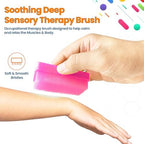 Wilbarger Method Therapy Sensory Brush Occupational & Therapressure Brush for Calming, Stimulating, and Sensory Brushing – Use as Part of The Wilbarger Brushing Protocol, Pink, 3 Count (Pack of 1)