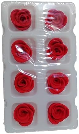 Edible Candy Red Rose Dessert Sugar Sprinkles Party Cookie DIY Cake Cupcake Topper Icing Frosting Decoration Valentine Supplies