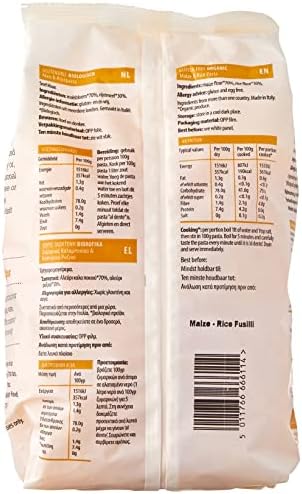 Doves Farm Gluten Free Organic Maize & Rice Fusilli 500g - 4 Pack