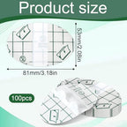 100 Pcs Clear Waterproof Ear Stickers, Disposable Ear Protectors, Covers for Swimming, 2.1x3.2 Inches for Bathing Swimming Shower Surfing Snorkeling and More
