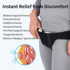 Hernia Belt Truss for Men for Women,Comfortable & Breathable Design,for Single/Double Inguinal Hernia or Sports Hernia Pain Relief,Recovery Strap with 2 Compression Pads Comfortable Material(Black, L,35"-41")