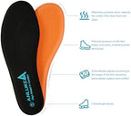 Memory Foam Insoles for Men & Women - Replacement Cushion Shoe Inserts for Work Boots, Running Shoes, Hiking, Sneakers & Loafers - Shock Absorbing Support for Foot Pain Relief & All-Day Comfort Black