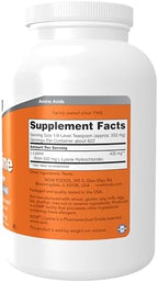 NOW Foods Supplements, L-Lysine (L-Lysine Hydrochloride) Powder, Supports Collagen Synthesis*, Amino Acid, 1-Pound