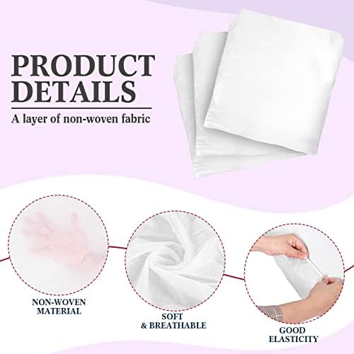 Buryeah 50 Pcs Massage Table Sheets 39 x 87 Inch Disposable Fitted Bed Sheets Thickened Spa Bed Covers Soft Non Woven Massage Table Cover for Spa Salon Body Facial Beauty(White)