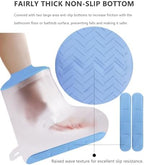 CureSquad Foot Cast Shower Cover with Non-Slip Bottom, Cast Cover for Foot, Waterproof Cover for Shower After Surgery, Soft Comfortable Ankle Cast Cover for Showering, Reusable Cast Protector