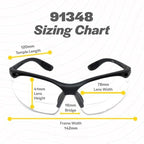 Calabria 91348 Bifocal Reading Safety Glasses Readers +2.00 Copper Orange Men Women Wrap Around Eye Protection Shatterproof