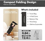 GPTCAMP G2 Walking Stick, Fold-up Walking Cane for Women and Men with Wrist Strap, Portable, Foldable, Collapsible, Lightweight and Sturdy with Comfortable T Handle