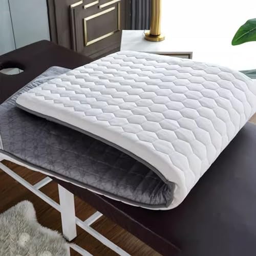 DAZULI Massage Table Cushion Topper Memory Foam Lash Bed Mattress Pad Non-Slip Spa Bed Padding (Bed Not Included) with Breathe Hole&Elastic Bands(Size:75x185cm,Color:D)