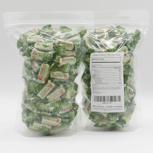 Italian Pistachio Candy 2 lb – Real Sicilian Pistachio, Individually Wrapped, Hard Shell with Creamy Center, Gluten Free