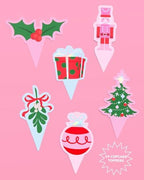 xo, Fetti Christmas Cupcake Toppers + Wrappers - Set of 24 | Kids Cake Decoration, Xmas Party Decor, Holiday Supplies, Winter Dessert Accessory