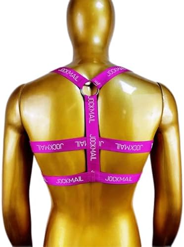 JOCKMAIL Mens Fitness Harness Belt Body Chest Elastic Shoulder Strap Nylon Shoulder Strap Sexy Halter Clubwear Costume
