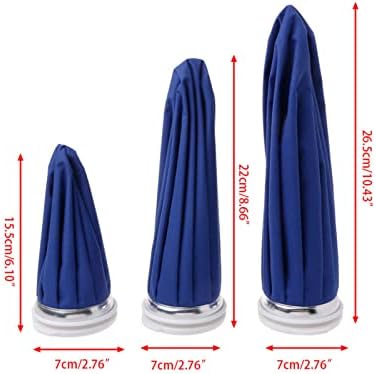 3 Pack Ice Bag, Reusable First Aid Ice Packs, Hot and Cold Reusable Ice Bag, First Aid Therapy Packs Relief and Reduce Sports Injuries,Deep Blue(6/9/11inch) (6+9+11)