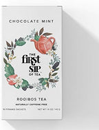 Chocolate Mint Rooibos, Tea Bags, Caffeine Free, Hot & Iced Tea, Antioxidants - 16 Cups | The Spice Hut, First Sip Of Tea