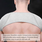 double shoulder brace Double Shoulder Support Brace Pain Relief Compression Shoulder Warm Wrap Protector L
