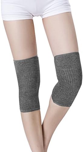 Clobeau Men Women Cashmere Knee Braces Supports Leg Warmer Winter Warm Thermal Wool Cycling Ski Running Knee Brace Pad Thicken Knees Pads Sleeve Knees Warmers 1 Pair