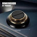 Wuyaoyao Car Air Freshener, Rotating Solar Energy Car Fragrance Diffuser, Long Lasting Automotive Scents Air Freshener Diffuser, Mini Aromatherapy Air Purifier for Most Vehicles(Black, Ocean)