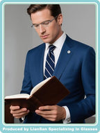 LianSan Compact Folding Reading Glasses for Men Women - Portable Blue Light Blocking Foldable Computer Readers with Slim Case