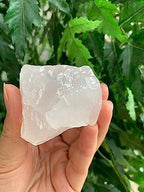 GAF TREASURES Large Pink Calcite Rough Natural Stone, Raw Calcite Rock (Pink Calcite, 1 piece)