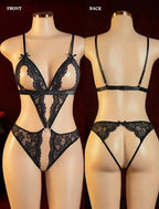 Avidlove Lingerie for Women Sexy Lace Bodysuit Deep V Teddy Babydoll One Piece Lingerie